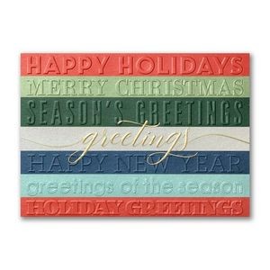 Many Greetings Holiday Card