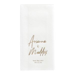 Uniquely Yours Premium Guest Towel w/uncoined Edge (White)