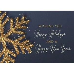 Glittering Wishes Economy Holiday Card