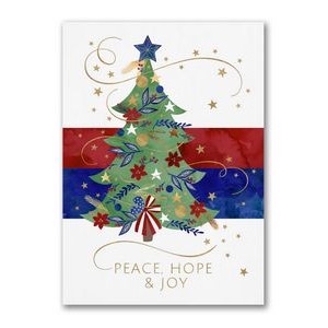 Hope For Patriotism Economy Holiday Card