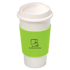 NYC Plastic Cup Drinking Glass With Neoprene Sleeve