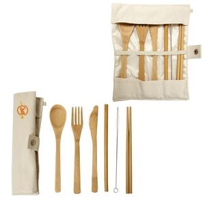 Bamboo Utensils With Pouch