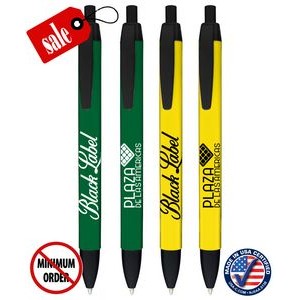 Closeout Certified USA Made - Wide Body Click Pen with Black Trim - 125B