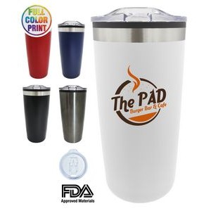 20oz Double Wall Stainless Steel Tumbler Insulated Travel Mug - Full Color
