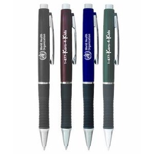 Union Printed - Deluxe Pens with Rubber Grip - 1-Color Logo