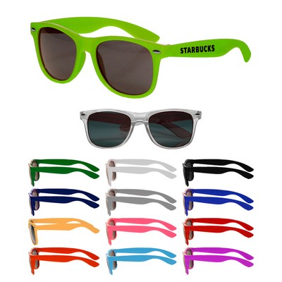 Union Printed - Malibu Sunglasses with UV 400 Protection Lenses - 1-Color Logo