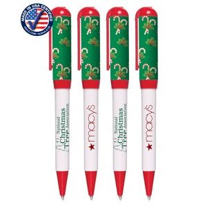 Certified USA Made - Holiday Candy - Euro Style Twist Pen with Pocket Clip
