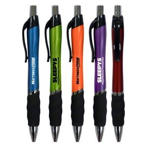 The Venture - Clicker Pen with Black Rubber Grip