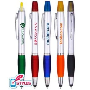 3in1 Stylus Pen/Highlighter Combo