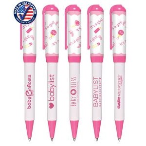 Certified USA Made - Its-A-Boy - Euro Style Twist Pen with Pocket Clip
