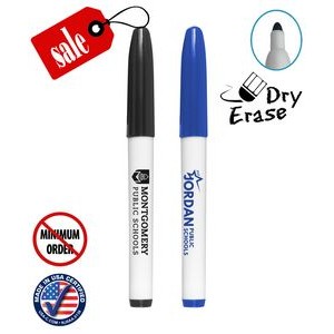 Closeout Certified USA Made - Dry Erase - Bullet Tip Markers - 983w