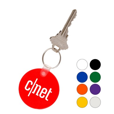 Round soft key tags Keychain