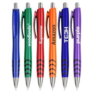 Union Printed - Invigorate - Click Action Ballpoint Pens with 1-Color Logo