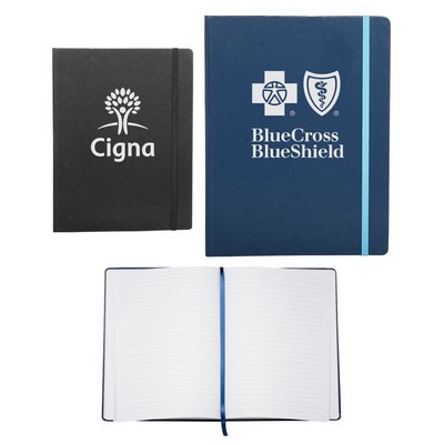 Union Printed - x-Large Hard cover Journal Notebook (7.5x10) with 1-Color Logo
