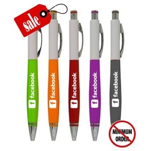 Closeout - French - Click Pen with White Top - 660