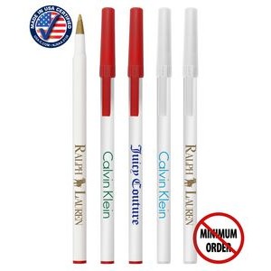 Certified USA Made - White Stick-Pen with 1-Color Print - No Minimum - 690