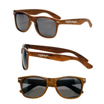 Retro Woodgrain Sunglasses