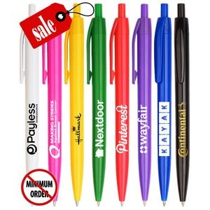 "Promotional" Click Pen - Solid Colored Barrel