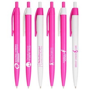 Breast Cancer Awareness Pink Click Pens