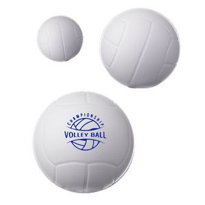 Union Printed - Volley Ball Shaped Stress Balls with 1-Color Logo