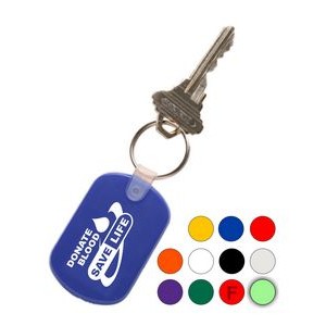 Soft Plastic Keychain Key Tag