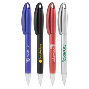 Union Printed - Cap Twist Ballpoint Pens with Loop for Rope 1-Color Print