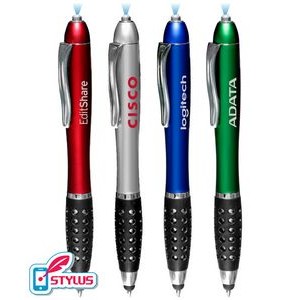Union Printed, - Brilliant - 3-in1 LED Flashlight Stylus Pen