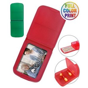 Frosted - Pill Box with Bandage Dispenser - - Full Color