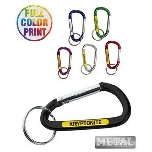 6mm Metal Carabiner Keychain - Full Color
