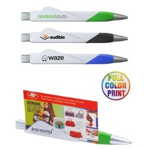 Business Card Holder Pen - Full Color