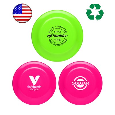 USA Made - Frisbee - 9 inch Round Flying Disc - Neon Colors