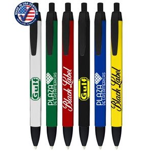 Certified USA Made - Wide Body Click Pen with Black Trim
