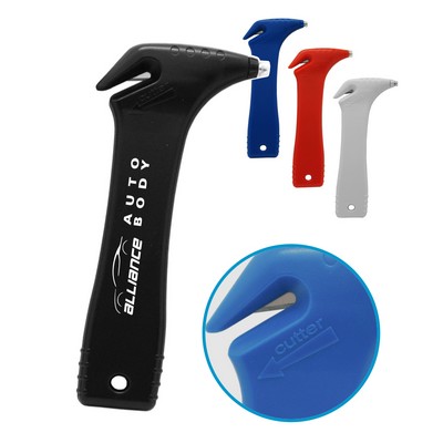 Union Printed - Car Safety Tool - ABS plastic steel-pointed hammer and seatbelt cutter - 1-Color