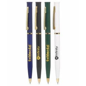 Union Printed - Promotional Hotel Desk Twister Pen with Gold Trim