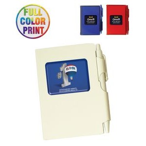 Pocket-Size Memo Pad with Pen Attached - Full Color Print
