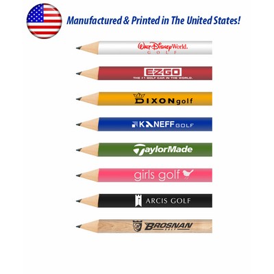 USA Made, Round Wooden Golf Pencil