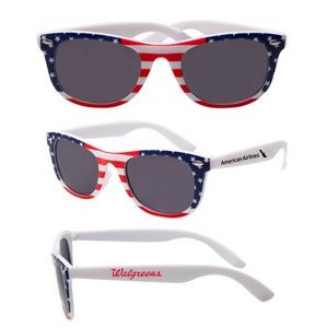 Patriotic American Flag Malibu Sunglasses