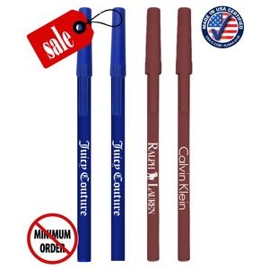 Closeout Certified USA Made White Stick Promo Pen - No Minimum