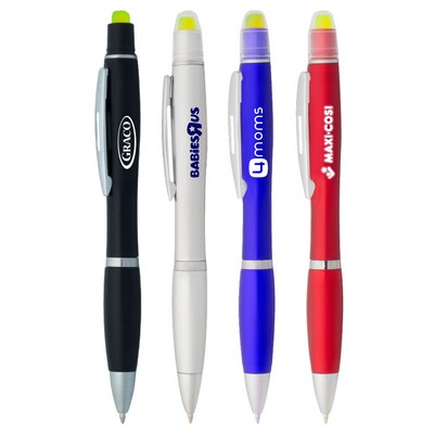 Union Printed - Gel Highlighter Twist Pen with 1-Color Logo