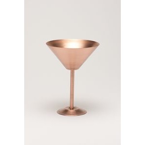10 Oz. Solid Copper Martini Glass