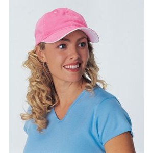Yupoong Unstructured Brushed Twill Cap with Transvisor Peak