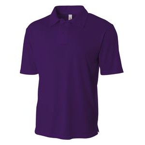 A4 Youth Solid Interlock Polo Shirt