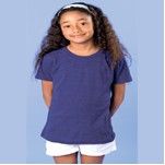American Apparel Youth Tri-Blend Short Sleeve Track T-Shirt