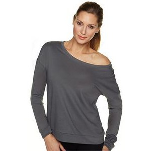 Next Level Ladies 4.9 Ounce Terry Long Sleeve Scoop T-Shirt