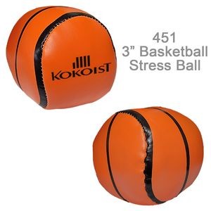 3" Basketball Soft Squeezable Stress Ball - Stress Reliever