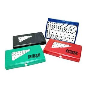 Compact 28 Piece Double Six Domino Game Set - Spanish Latin Promotion