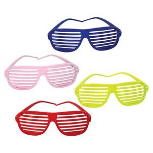 Color Slotted Fashionable Sunglasses - Party Supplies