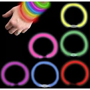 8" Glow Bracelet - Light Up- Blank Goods