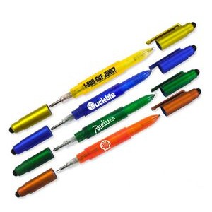 Dual Stylus Ballpoint Pen With Screwdriver Tips