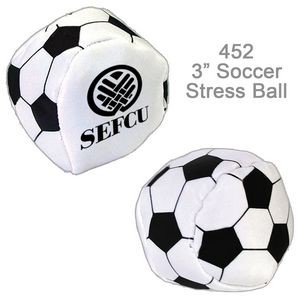 3" Soccer Soft Squeezable Stress Ball - Stress Reliever